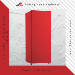 Hotel Home Use Single-door Small Stand Alone Red Upright Chest Freezer BD-180U