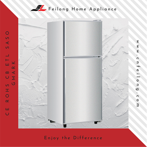 Adjustable Level Wheel Double Door Compact Refrigerators BCD-138