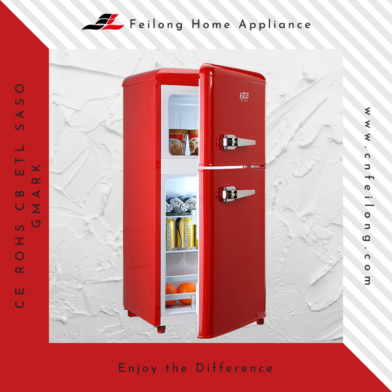 Nalabaga nga Barato nga Dormitorio Subzero 2 nga Ruangan nga Retro nga Refrigerator BC-86R